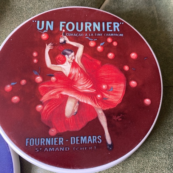 Pottery Barn, 4 Bubbly Ceramic Coasters - Picture 4 of 8